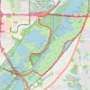 Fort Snelling State Park Minnesota River Greenway Loop trail, distance, elevation, map, profile, GPS track