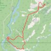Grande Cache Old Canoe Viewpoint Loop via Great Escape, OG Rim Trail and Sulphur Slide trail, distance, elevation, map, profile, GPS track