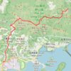 犁橫石澗下右源 trail, distance, elevation, map, profile, GPS track