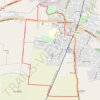 Round Market Rasen from Lansdowne Lodge trail, distance, elevation, map, profile, GPS track