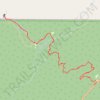 Walls of Jericho Hiking Trail trail, distance, elevation, map, profile, GPS track