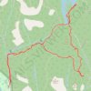Lunch Peak and Peden Lake loop from Sooke River in Sea to Sea Regional Park trail, distance, elevation, map, profile, GPS track