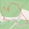 New Eldorado Canyon bridge trail, distance, elevation, map, profile, GPS track
